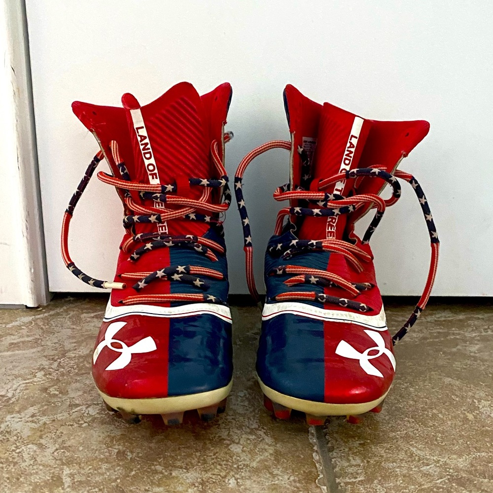 Under Armour high top USA lacrosse cleats limited edition